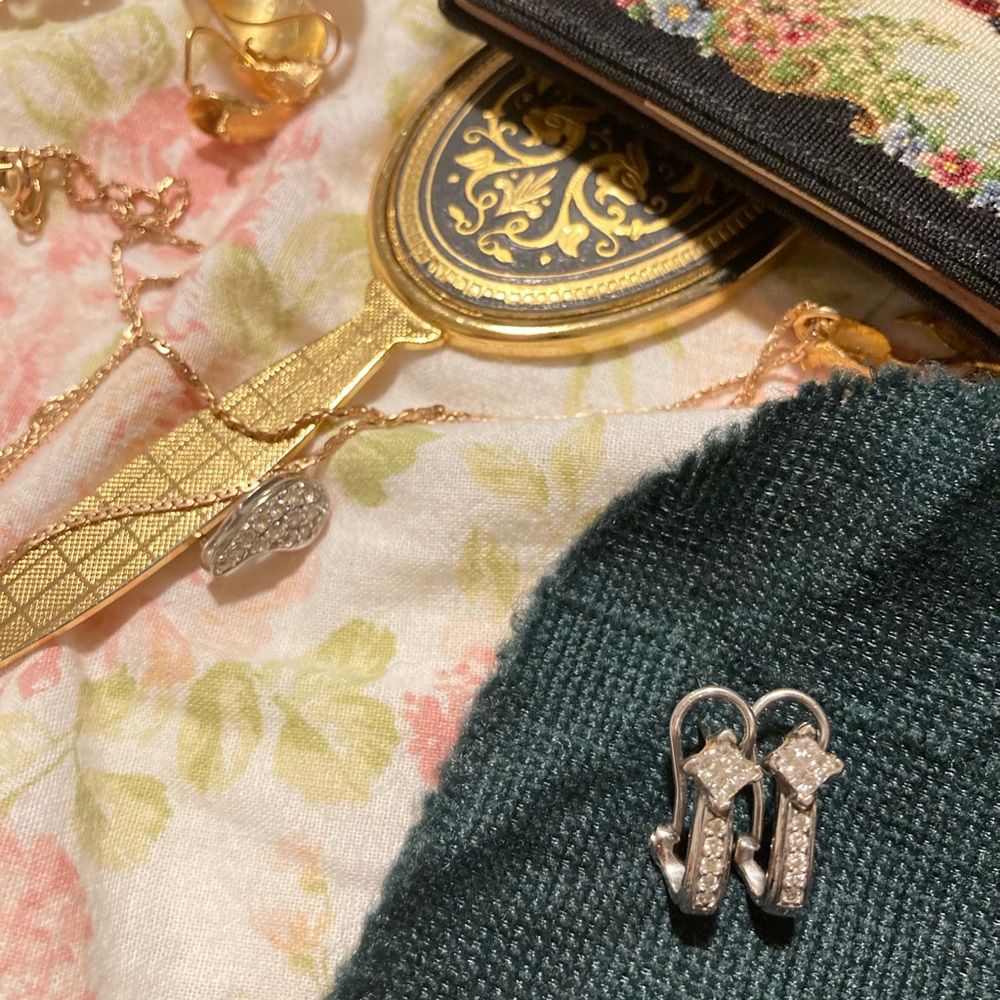 White Gold Diamond Earrings